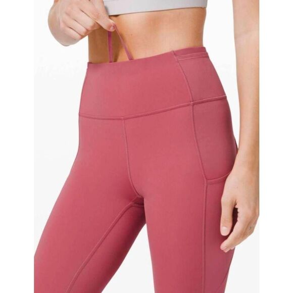 LULULEMON ATHLETICA Fast & Free Crop II 19" (Non-Reflective) Size 2 - Picture 3 of 5